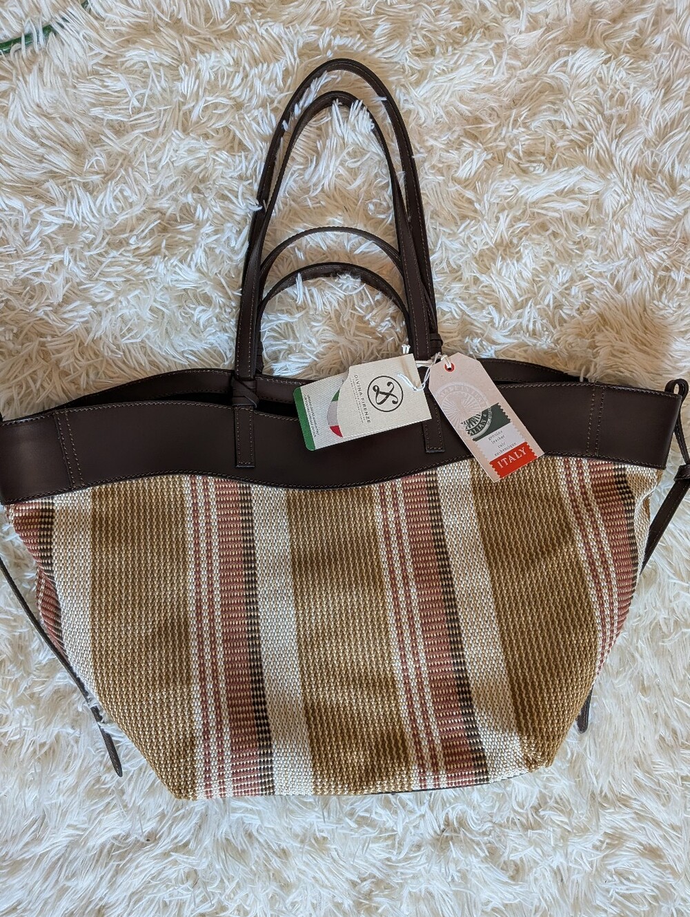 Divina Firenze Art Ocean Genuine Leather Italian Bag, NWT!